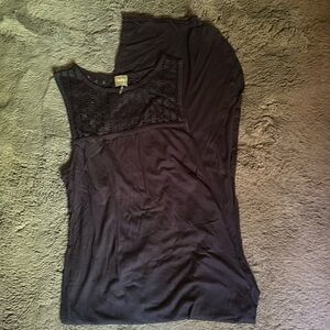 Navy blue maxi dress with side slit